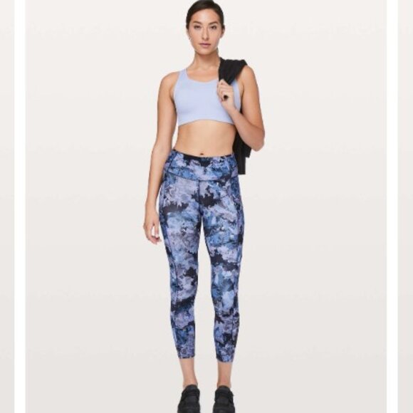 Lululemon Fast & Free 7/8 Tight II *Nulux 25" Screen Camo Multi - Picture 1 of 11